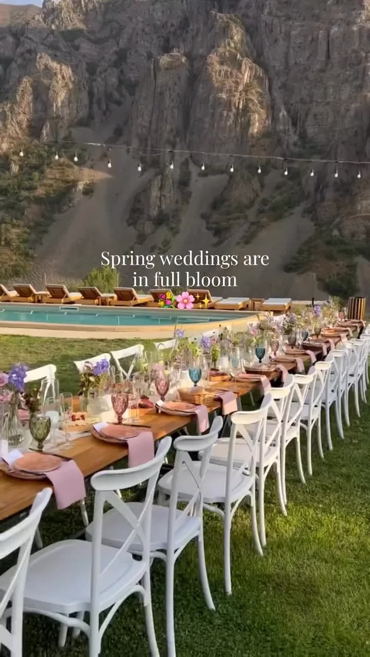 Instagram reel cover template for spring weddings